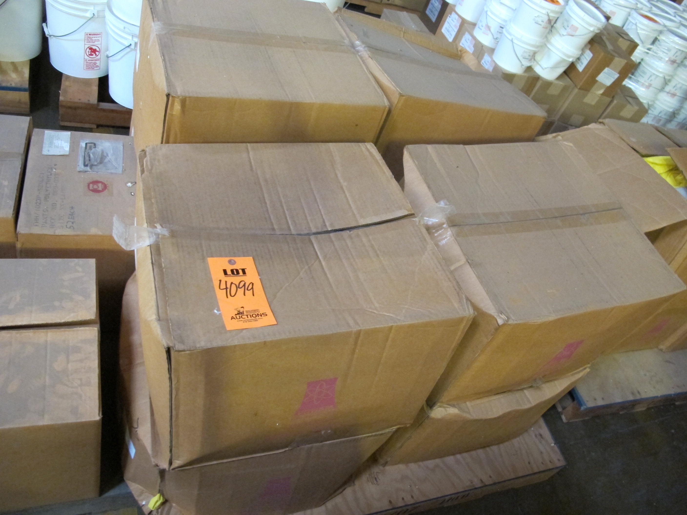 LOT TO INCLUDE: (900) COVERS, SHOE TYPE, LARGE, 17" X 15" X 11" SIZE, 200 DENIER NYLON MATERIAL MATERIAL, YELLOW COLOR, (152) PANTS, EXTRA EXTRA LARGE SIZE, RADIATION PROTECTION KIND, POLYETHYLENE MATERIAL, YELLOW COLOR, (1100) COVERS, SHOE TYPE, MEDIUM, 17" X 11" X 11" SIZE, 200 DENIER NYLON MATERIAL MATERIAL, YELLOW COLOR. . LOADING & HANDLING FEE $30-4099